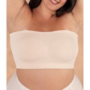 Truekind Tan Bandeau Convertible Strapless Wireless Seamless Bra Sz S New